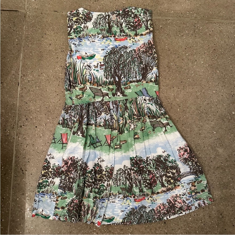Cath Kidston British Duck Pond Dress, Women’s Size 6 US, 10 UK 🦆🌿🛶 - Picture 4 of 8